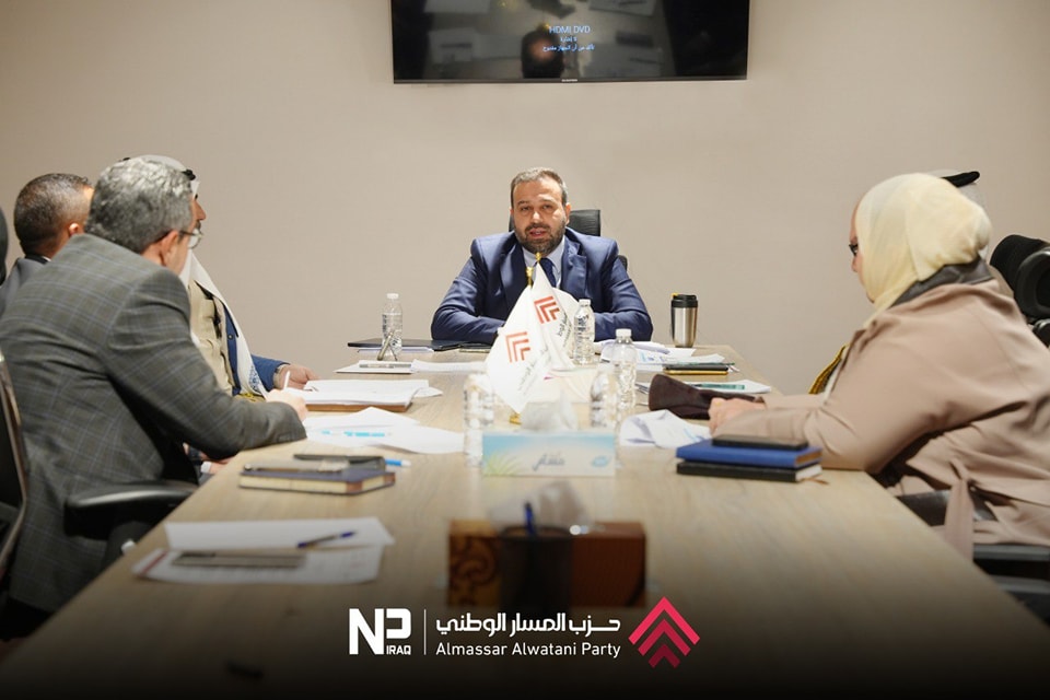481159212_122109280820767884_4405152051997596070_n-1 عقد المكتب السياسي لحزب المسار الوطني اجتماعه الأول برئاسة الأمين العام للحزب، السيد عبدالله أثيل النجيفي، وذلك في المقر العام للحزب